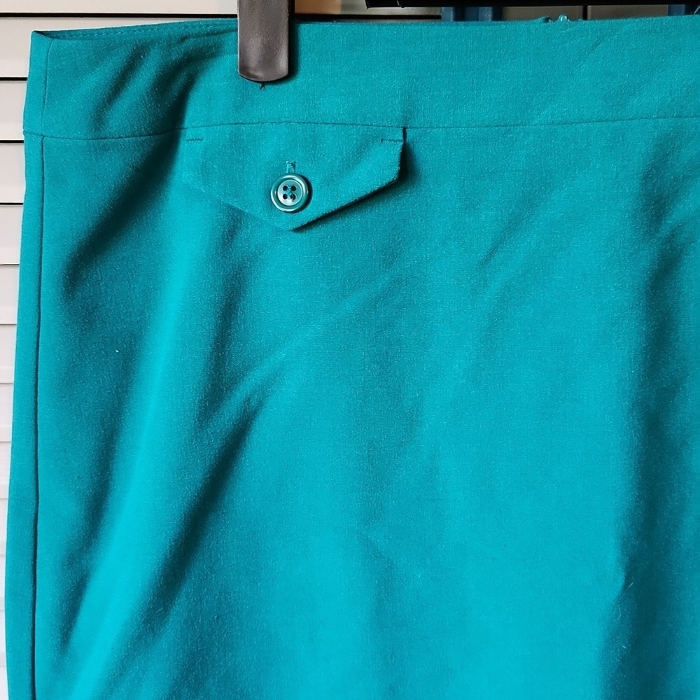 Dressbarn Teal Pencil Skirt - Picture 3 of 10